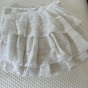 aerie ruffle mini skirt